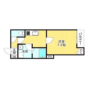 ランドレーヴ常光寺の間取り図