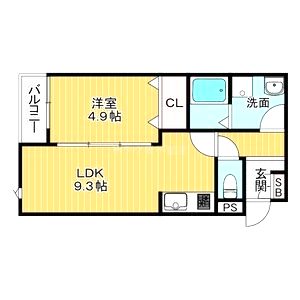 ランドレーヴ常光寺の間取り図