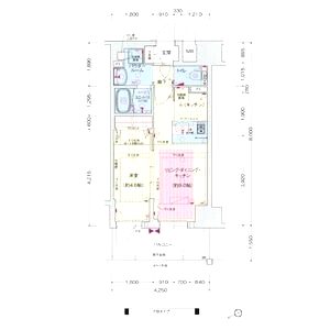 プレサンス THE 神戸の間取り図