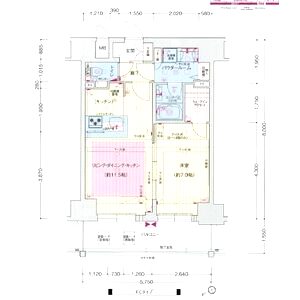 プレサンス THE 神戸の間取り図