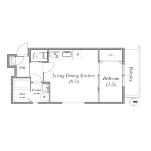 ル・レーヴ今津ノースの間取り図