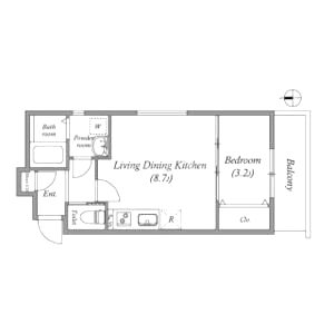 ル・レーヴ今津ノースの間取り図