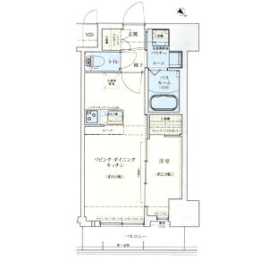 スワンズシティ神戸湊川 IIの間取り図
