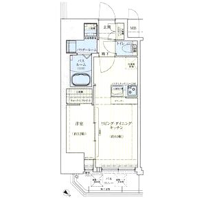 スワンズシティ神戸湊川 IIの間取り図