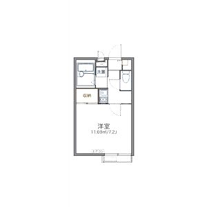 レオパレスKS蔭山の間取り図