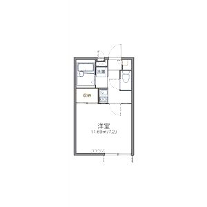 レオパレスKS蔭山の間取り図