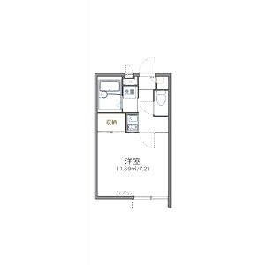 レオパレスKS蔭山の間取り図