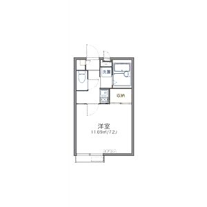 レオパレスKS蔭山の間取り図