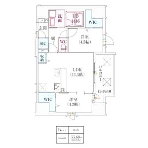 スプランディッドX(テン)の間取り図
