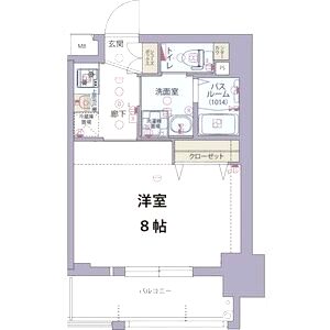 プランドール江戸堀レジデンスの間取り図