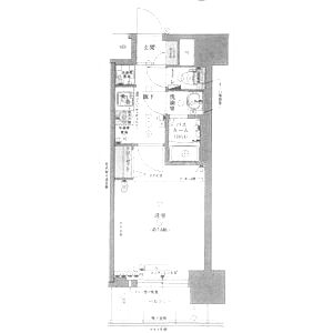 プランドール江戸堀レジデンスの間取り図