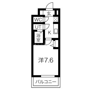 プランドール江戸堀レジデンスの間取り図