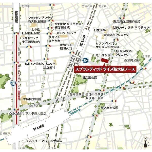 スプランディッドライズ新大阪ノースの外観10枚目