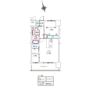 スプランディッドライズ新大阪ノースの間取り図