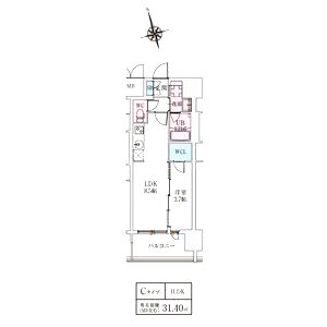 スプランディッドライズ新大阪ノースの間取り図