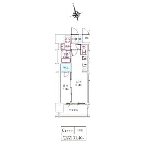 スプランディッドライズ新大阪ノースの間取り図