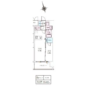 スプランディッドライズ新大阪ノースの間取り図