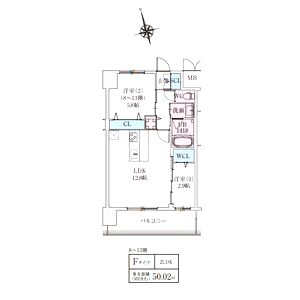 スプランディッドライズ新大阪ノースの間取り図