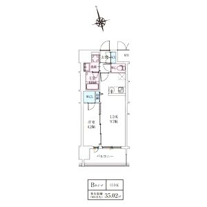 スプランディッドライズ新大阪ノースの間取り図
