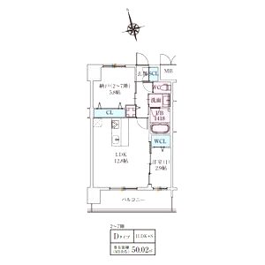スプランディッドライズ新大阪ノースの間取り図