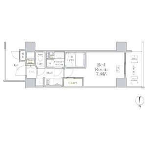 THE MUTUAL 江坂の間取り図