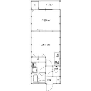 EIJU粉浜駅前の間取り図