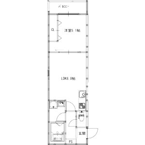 EIJU粉浜駅前の間取り図