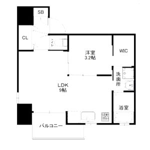 トラストマン堀江の間取り図