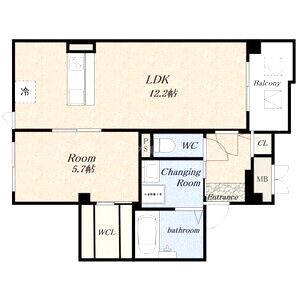 サンティエ福島吉野の間取り図