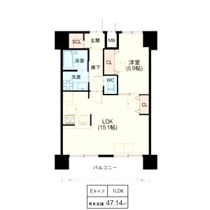 スプランディッド野江の間取り図