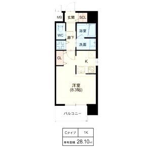 スプランディッド野江の間取り図
