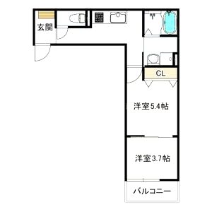 ヴェルメゾン加美東の間取り図
