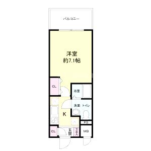 ラクラス新大阪の間取り図