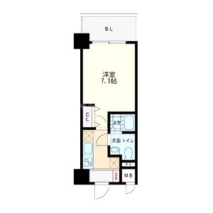 ラクラス新大阪の間取り図