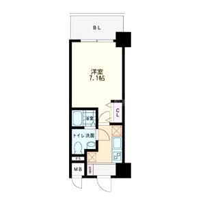 ラクラス新大阪の間取り図