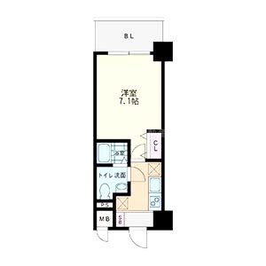 ラクラス新大阪の間取り図