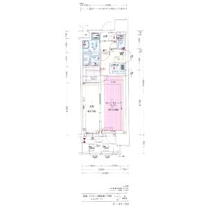 プレサンス心斎橋ニストの間取り図