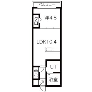 サニーコート西加賀屋の間取り図