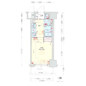 エステムプラザミッドプレイスの間取り図