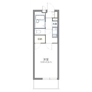レオパレスヴィラ曽根Cの間取り図