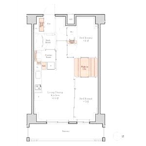 ジオエント四条大宮の間取り図