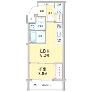MJC京都西大路IIの間取り図