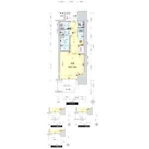 プレサンス新大阪コアシティの間取り図
