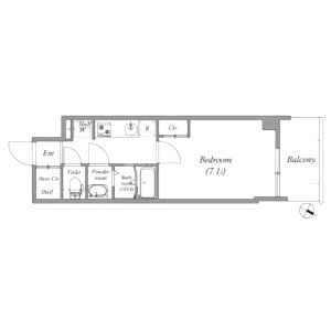 GENOVIA神戸湊川公園の間取り図