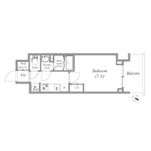 GENOVIA神戸湊川公園の間取り図