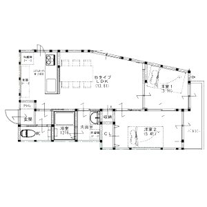 LOHAUS花屋敷駅前の間取り図