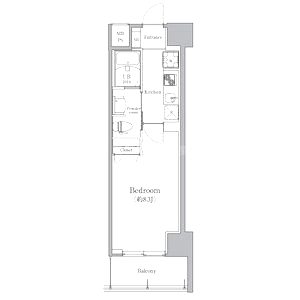 エルプレイス京橋の間取り図