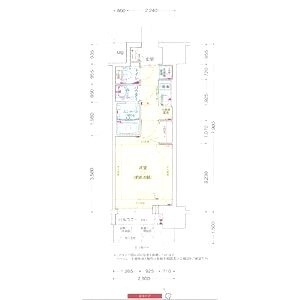 プレサンス大国町アドロッソの間取り図