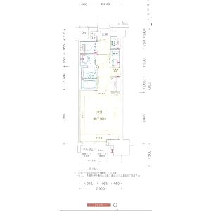 プレサンス大国町アドロッソの間取り図