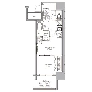 ザ・パークハビオ堂島の間取り図